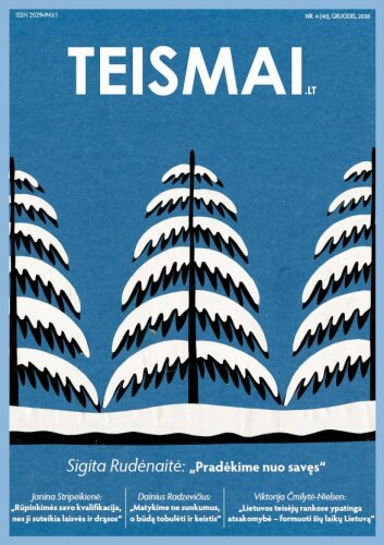 Šventinis žurnalo TEISMAI.LT numeris