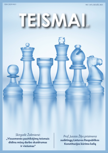 Pasirodė naujas žurnalo TEISMAI.LT numeris!
