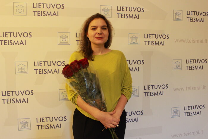 Į Vilniaus apygardos teismo kolektyvą įsiliejo nauja teisėja