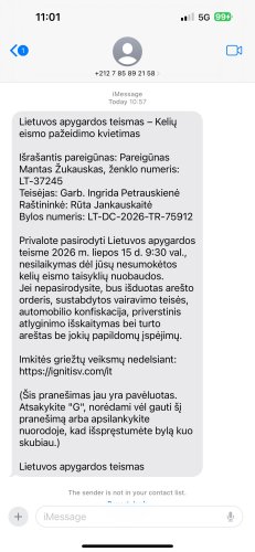 Perspėjame gyventojus apie siunčiamas melagingas SMS žinutes